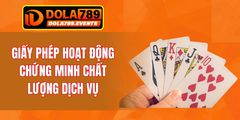 Giấy phép hoạt động chứng minh chất lượng dịch vụ